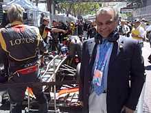 Ijaz at the Monaco Grand Prix in 2013
