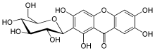 Chemical structure of mangiferin