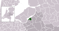 Highlighted position of Harderwijk in a municipal map of Gelderland