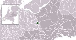 Highlighted position of Scherpenzeel in a municipal map of Gelderland