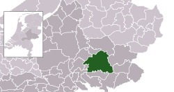 Highlighted position of Bronckhorst in a municipal map of Gelderland