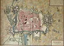 Plan of Cambrai in 1710