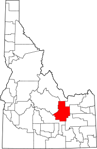 State map highlighting Butte County