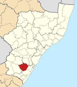 Location in KwaZulu-Natal