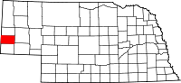 State map highlighting Banner County