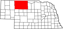 State map highlighting Cherry County