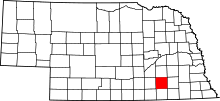State map highlighting Fillmore County