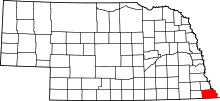 State map highlighting Richardson County