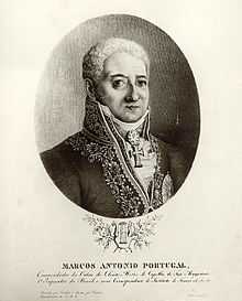 Engraving of Marcos Portugal