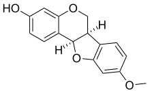 Chemical structure of medicarpin