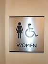 Female toilet sign