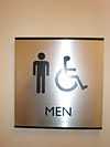 Male toilet sign