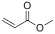 Skeletal formula of methyl Acrylate