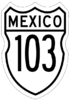 Federal Highway 103 shield