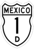 Federal Highway 1D shield