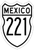 Federal Highway 221 shield