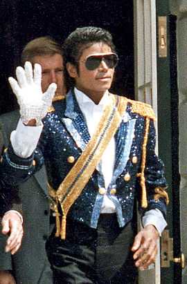 US singer Michael Jackson on May 14, 1984, during a White House Ceremony to launch the Campaign against Drunk Driving.