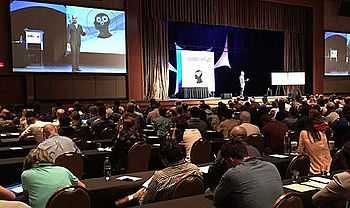 Mike Long giving a conference in Las Vegas, NV in 2014.