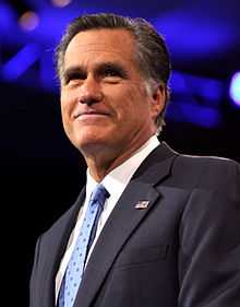 Former Massachusetts Governor and 2012 Republican Presidential nominee Mitt Romney.