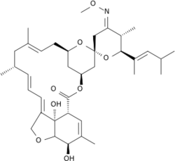 Structural formula of moxidectin