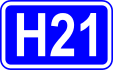 Highway H21 shield}}