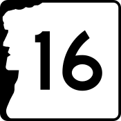 New Hampshire Route 16 marker