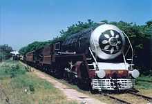 WP/P class no. 7200 at the National Rail Museum, New Delhi, 1993.