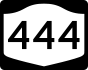 NYS Route 444 marker