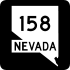 State Route 158 marker