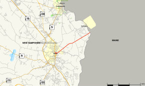 Map of New Hampshire Route 4