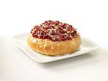 Photo of New York-style strawberry kolache.