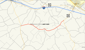 Map of New York State Route 161