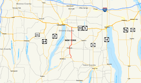 Map of New York State Route 247