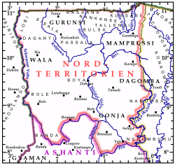 Kingdom of Dagbon map