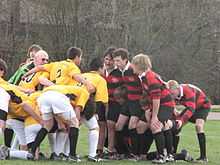 Picture of OT scrumming down against TAB