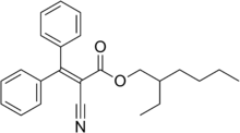 Structural formula of octocrylene