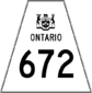 Highway 672 shield