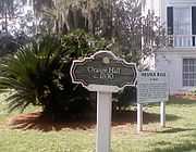 Orange Hall Sign