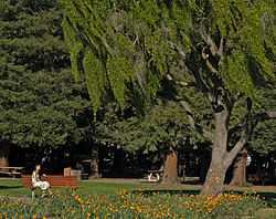 A photograph of the Overfelt Park in San Jose, California.