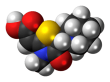 Space-filling model of oxolinone