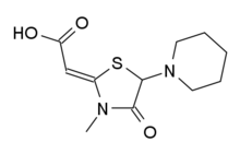 Skeletal formula of ozolinone