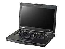 The Panasonic Toughbook CF-54 semi-rugged laptop.