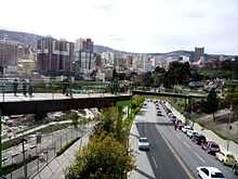 City skyline of La Paz