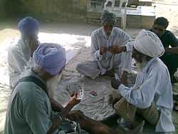 Men playing cards