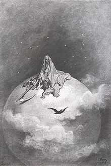 An Illustration of Poe's 'The Raven' by Gustav Dore