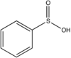 Structural formula of phenylsulfinic acid