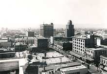 Photo of the skyline of downtown Phoenix circa 1940