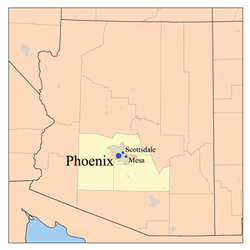 Map of Phoenix Metropolitan AreaValley of the SunMetro Phoenix