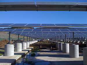 Mounting system of solar panels on top of Pacifica's Waste Water treatment plant