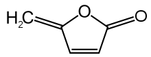 Skeletal formula of protoanemonin